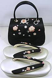 婦人刺繍草履バッグセット