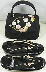 婦人刺繍草履バッグセット