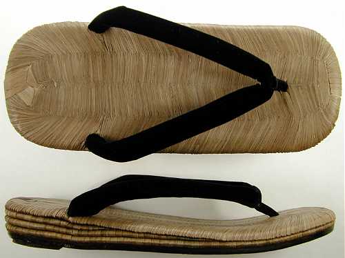 男性本畳表(南部表・からす表)雪駄・草履 | 和装履物の現代屋